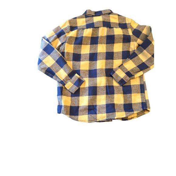 Tailor Vintage‎ Gold Black Plaid Boys Shirt Size 8 - Picture 5 of 6
